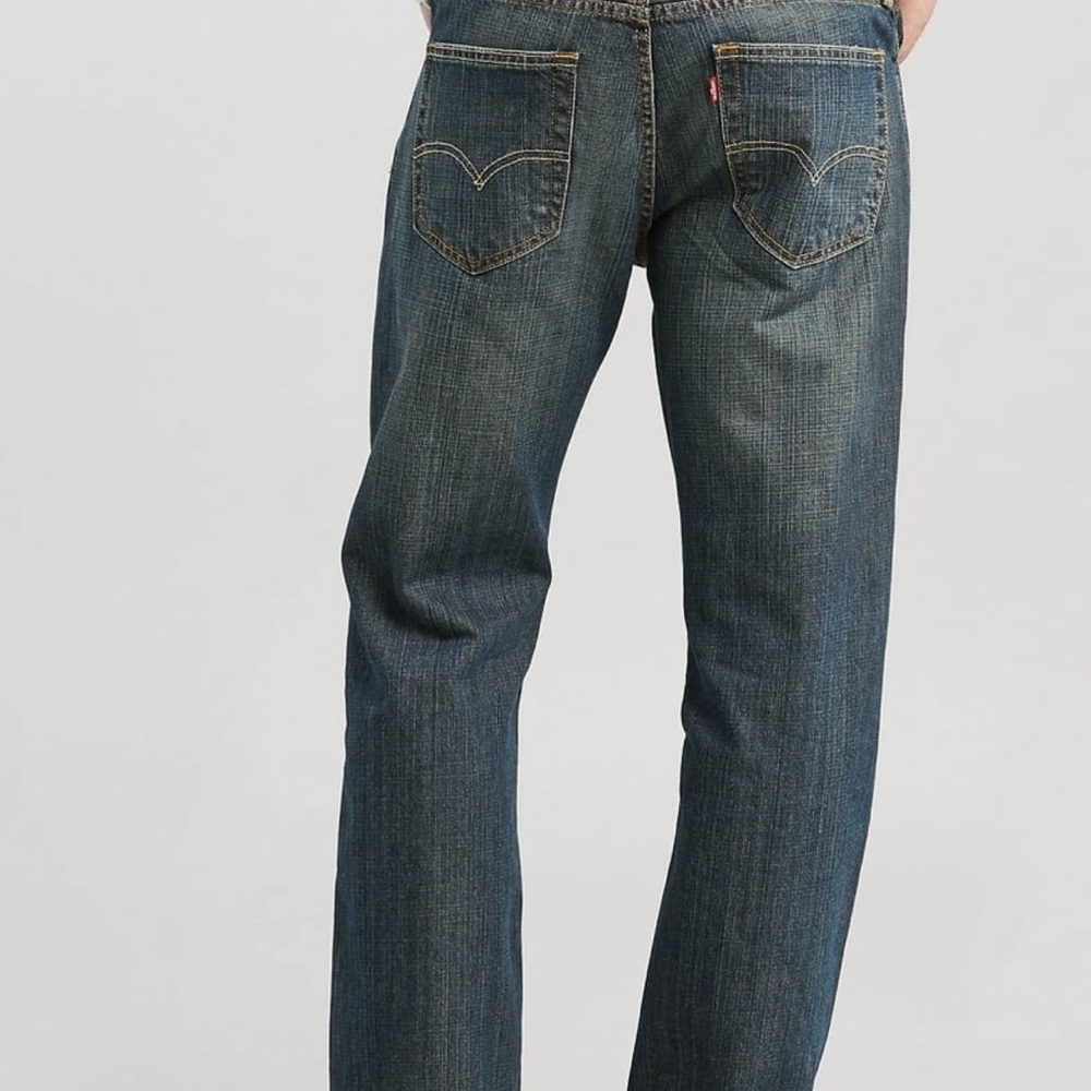 Levi's Men's Dark Blue Straight Jeans